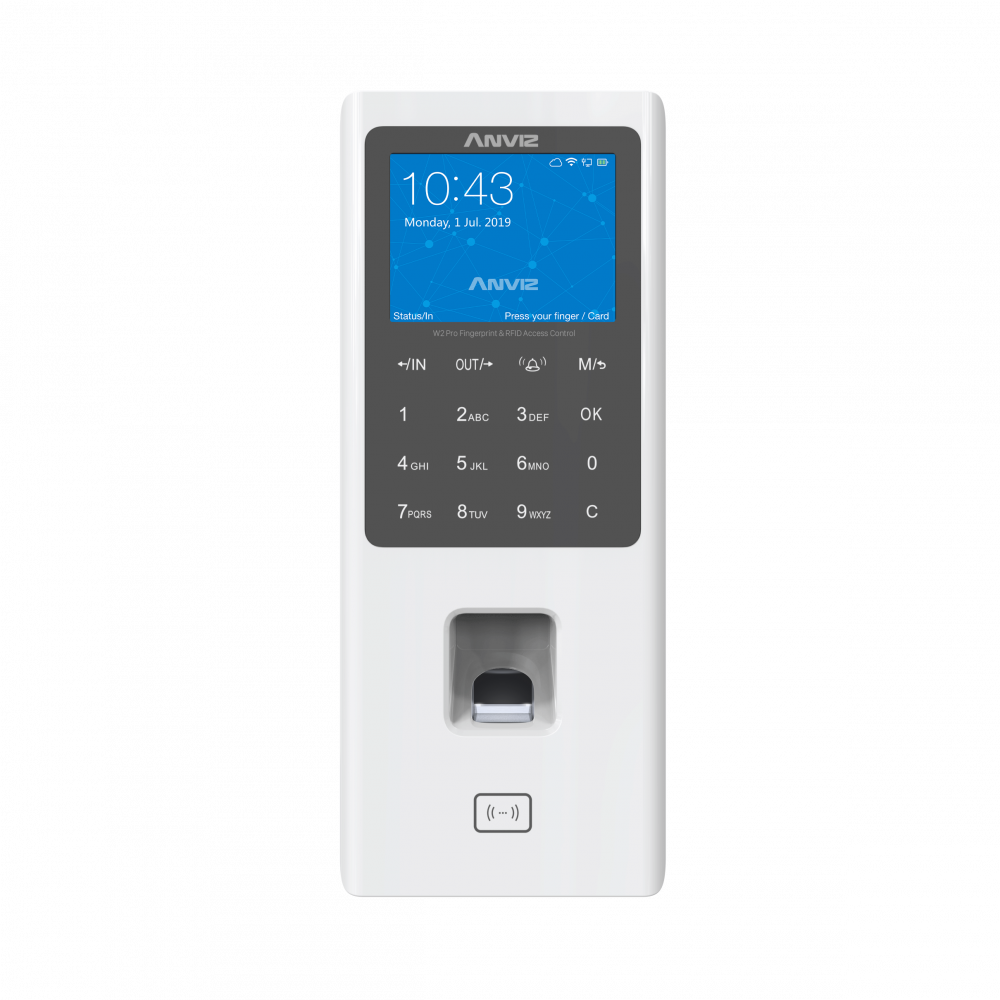 Anviz W2 Pro WiFi Fingerprint & RFID Access Control
