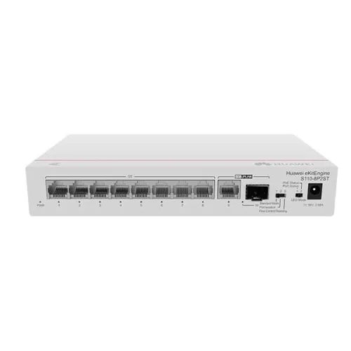 Huawei S110-8P2ST 8 Port Gigabit PoE+ Unmanaged Switch