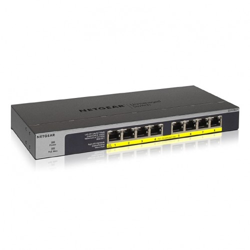 Netgear GS108LP 8-Port Gigabit PoE Unmanaged Rackmount Switch