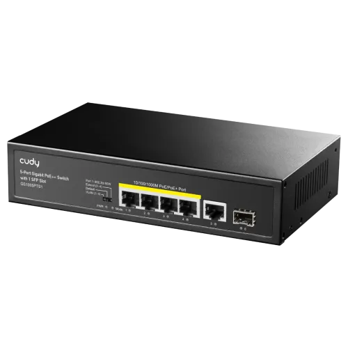Cudy GS1005PTS1 5-Port Gigabit PoE+ Switch with 1 SFP Slot